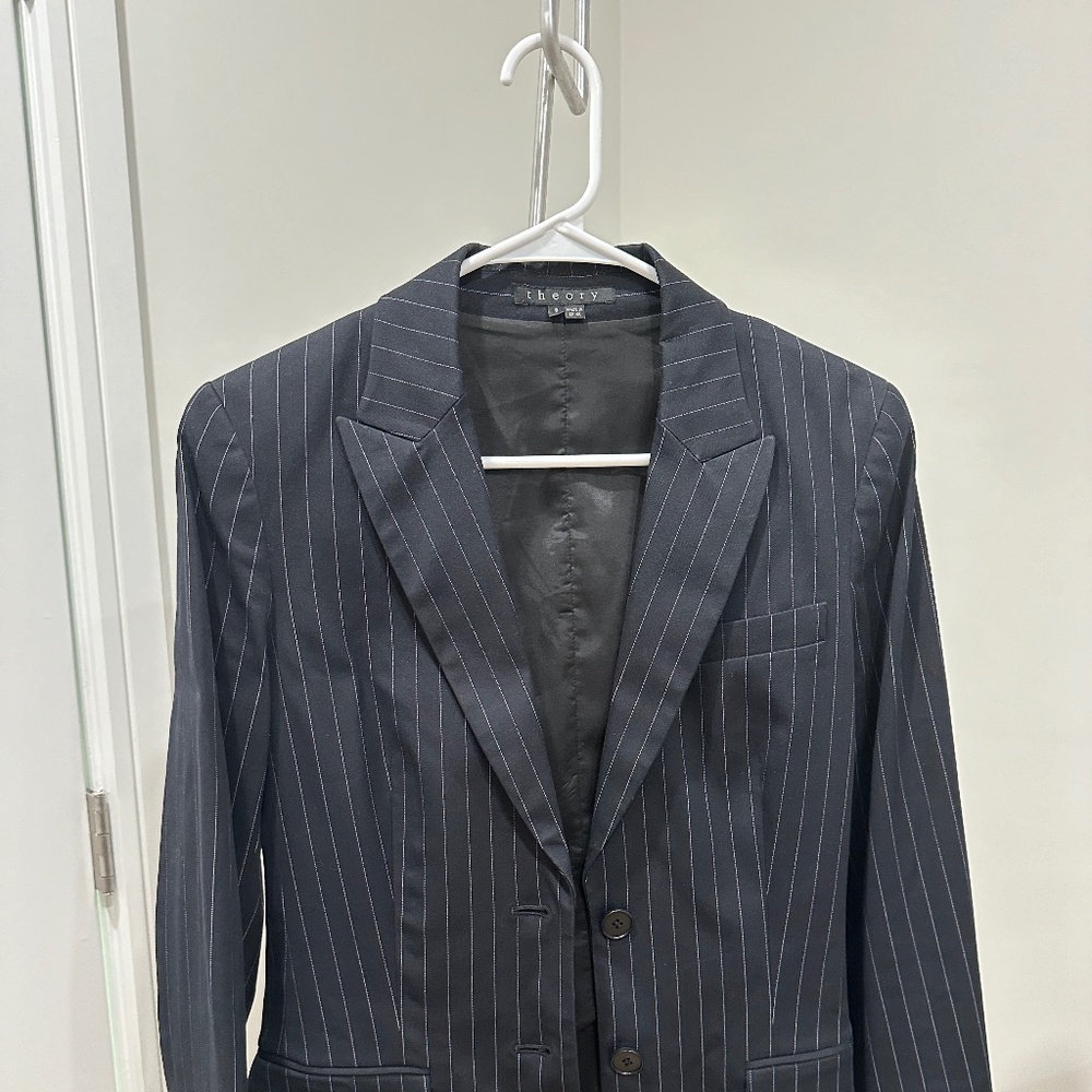 Theory Pin Stripe Blazer
